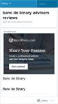 Mobile Screenshot of ads.bancdebinaryadvisorsreviews.wordpress.com