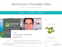 Tablet Screenshot of obux.wordpress.com