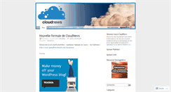 Desktop Screenshot of cloudnewsblog.wordpress.com