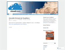 Tablet Screenshot of cloudnewsblog.wordpress.com