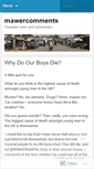 Mobile Screenshot of mawercomments.wordpress.com