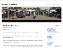 Tablet Screenshot of mawercomments.wordpress.com