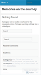 Mobile Screenshot of memoriesonthejourney.wordpress.com