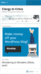 Mobile Screenshot of clergyincrisis.wordpress.com