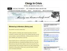 Tablet Screenshot of clergyincrisis.wordpress.com