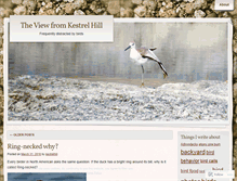 Tablet Screenshot of kestrelhill.wordpress.com