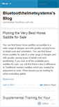 Mobile Screenshot of bluetoothhelmetsystems.wordpress.com