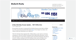 Desktop Screenshot of bluearthrealty.wordpress.com