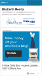 Mobile Screenshot of bluearthrealty.wordpress.com