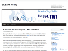 Tablet Screenshot of bluearthrealty.wordpress.com