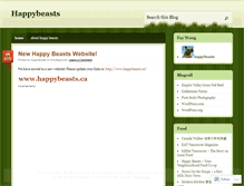 Tablet Screenshot of happybeasts.wordpress.com