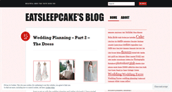 Desktop Screenshot of eatsleepcake.wordpress.com