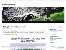 Tablet Screenshot of ponnyskvaller.wordpress.com