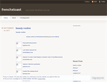 Tablet Screenshot of frenchxtoast.wordpress.com