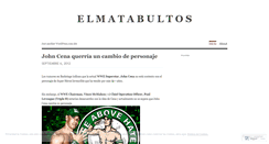 Desktop Screenshot of elmatabultos.wordpress.com