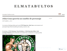 Tablet Screenshot of elmatabultos.wordpress.com