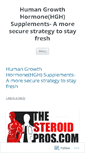 Mobile Screenshot of humangrowthinjections.wordpress.com
