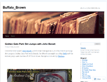 Tablet Screenshot of buffalobrown.wordpress.com