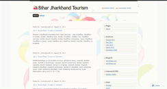 Desktop Screenshot of biharjharkhandtourism.wordpress.com