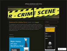 Tablet Screenshot of blackcrime.wordpress.com