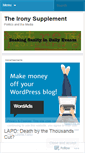 Mobile Screenshot of ironysupplement.wordpress.com