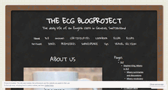 Desktop Screenshot of ecgblogproject.wordpress.com