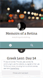 Mobile Screenshot of memoirsofaretina.wordpress.com