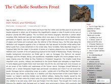 Tablet Screenshot of catholicsouthernfront.wordpress.com