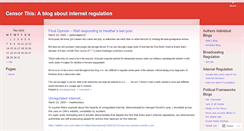 Desktop Screenshot of censorthis.wordpress.com