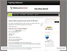 Tablet Screenshot of malwaresurvival.wordpress.com