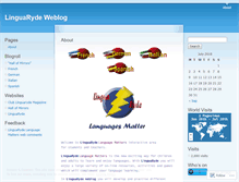 Tablet Screenshot of linguaryde.wordpress.com
