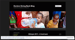 Desktop Screenshot of doctorsgivingback.wordpress.com