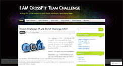 Desktop Screenshot of iamcrossfitchallenge.wordpress.com