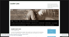 Desktop Screenshot of lauderlass.wordpress.com