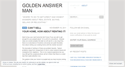 Desktop Screenshot of goldenanswerman.wordpress.com