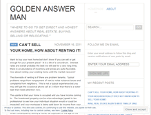 Tablet Screenshot of goldenanswerman.wordpress.com