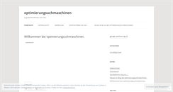 Desktop Screenshot of optimierungsuchmaschinen.wordpress.com