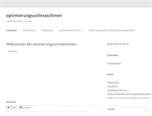 Tablet Screenshot of optimierungsuchmaschinen.wordpress.com