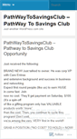 Mobile Screenshot of pathwaytosavingsclub.wordpress.com