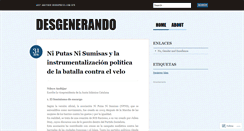 Desktop Screenshot of desgenerando.wordpress.com