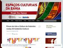 Tablet Screenshot of espacosculturais.wordpress.com