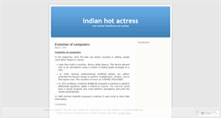 Desktop Screenshot of hotactressofindia.wordpress.com