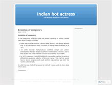 Tablet Screenshot of hotactressofindia.wordpress.com