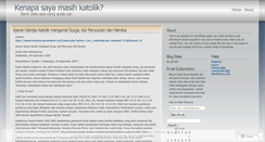 Desktop Screenshot of katolikmenjawab.wordpress.com