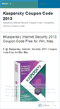 Mobile Screenshot of kasperskycouponcode2012.wordpress.com