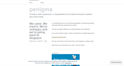 Desktop Screenshot of penigma.wordpress.com