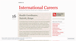 Desktop Screenshot of internationalcareer.wordpress.com