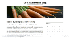 Desktop Screenshot of gbolaadiamoh.wordpress.com