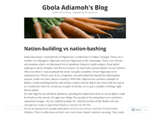 Tablet Screenshot of gbolaadiamoh.wordpress.com