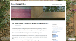 Desktop Screenshot of lespetitespalettes.wordpress.com